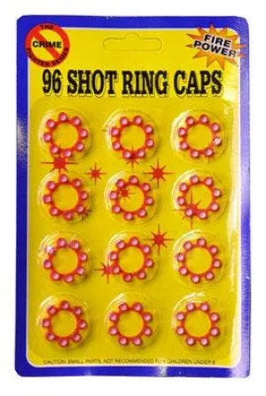 Pack of 8 Round Cap Gun Shot Caps