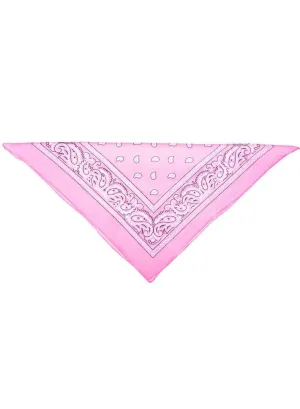 Paisley Print Pink Bandanna Costume Accessory