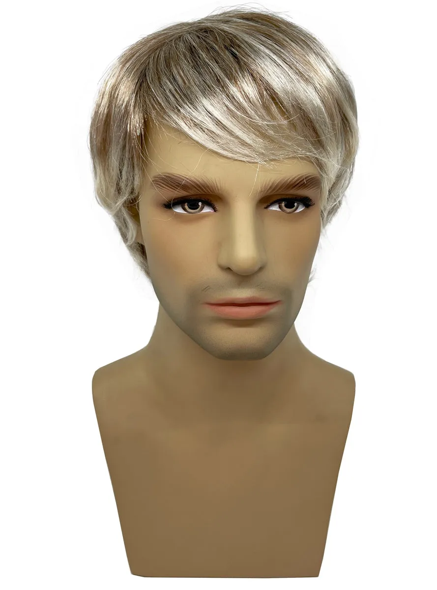 Party Dude Mens Short Blonde Costume Wig
