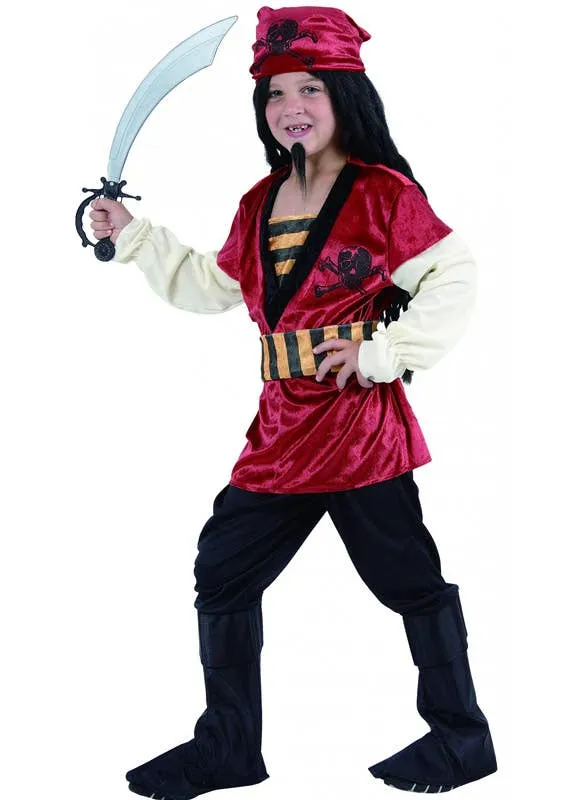 Party Pirate Boys Fancy Dress Costume