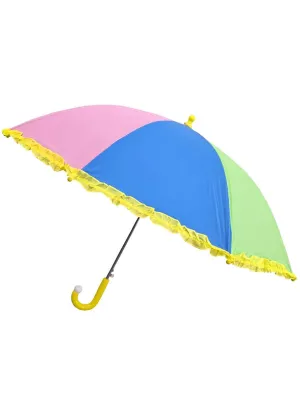 Pastel Rainbow Circus Sweetie Parasol Costume Accessory