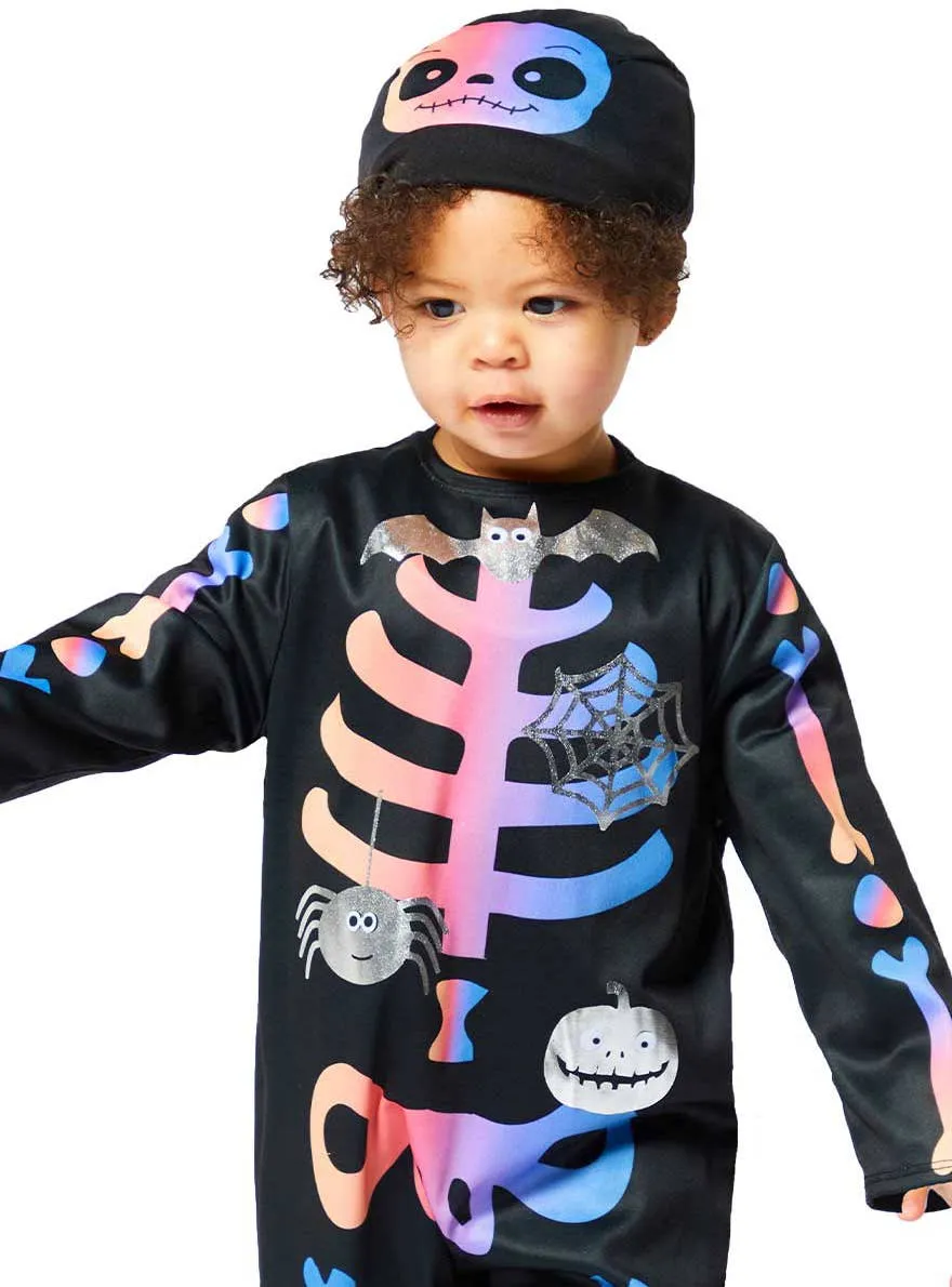 Pastel Skeleton Toddler Halloween Costume