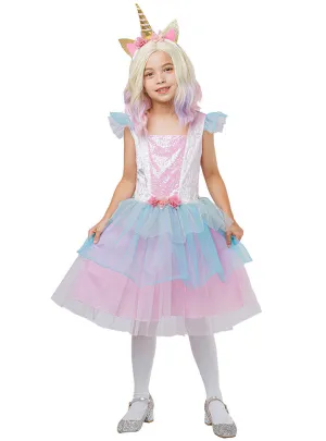 Pastel Unicorn Princess Girls Tutu Costume