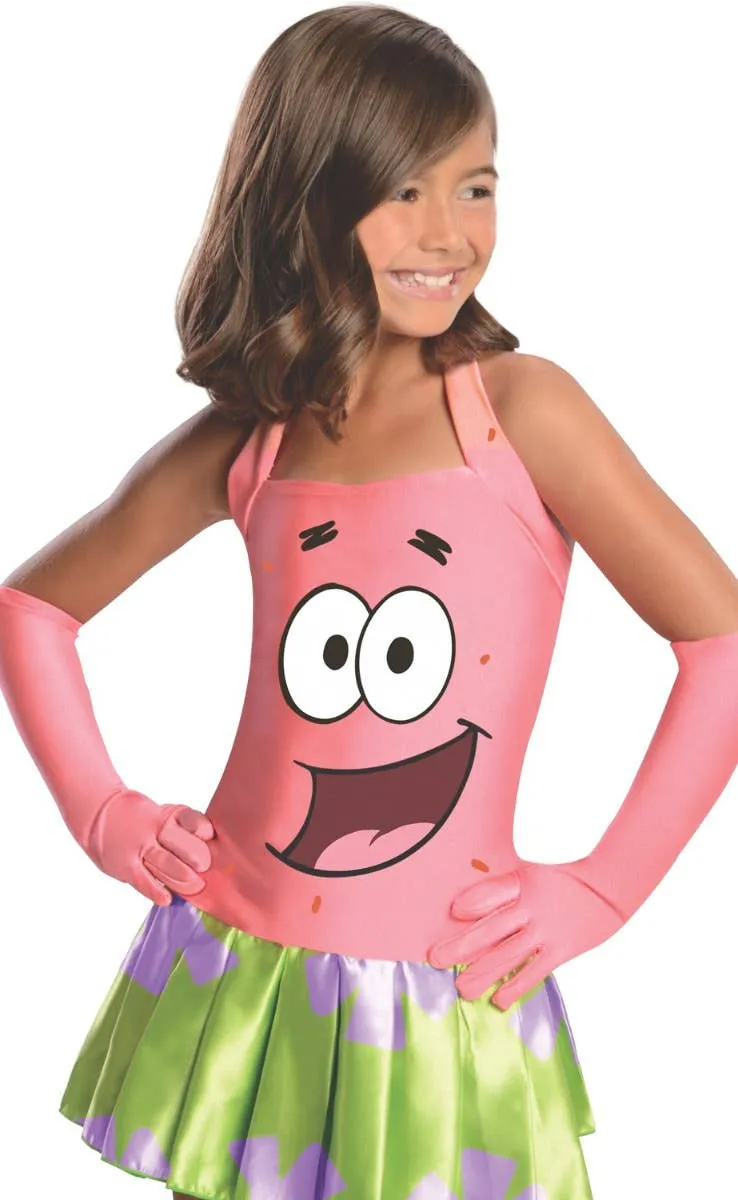 Patrick Star Girls Fancy Dress Costume