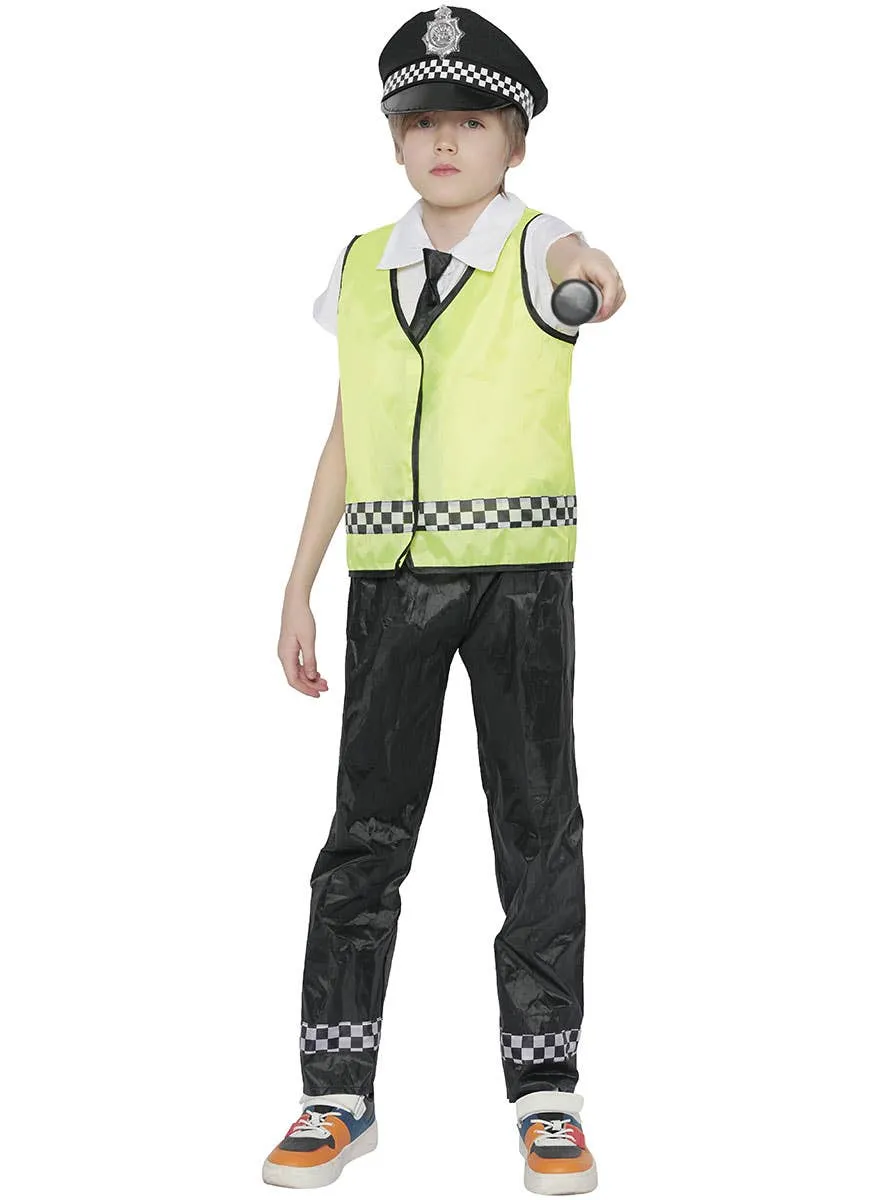 Patrolling Police Officer Boys Occupation Costume