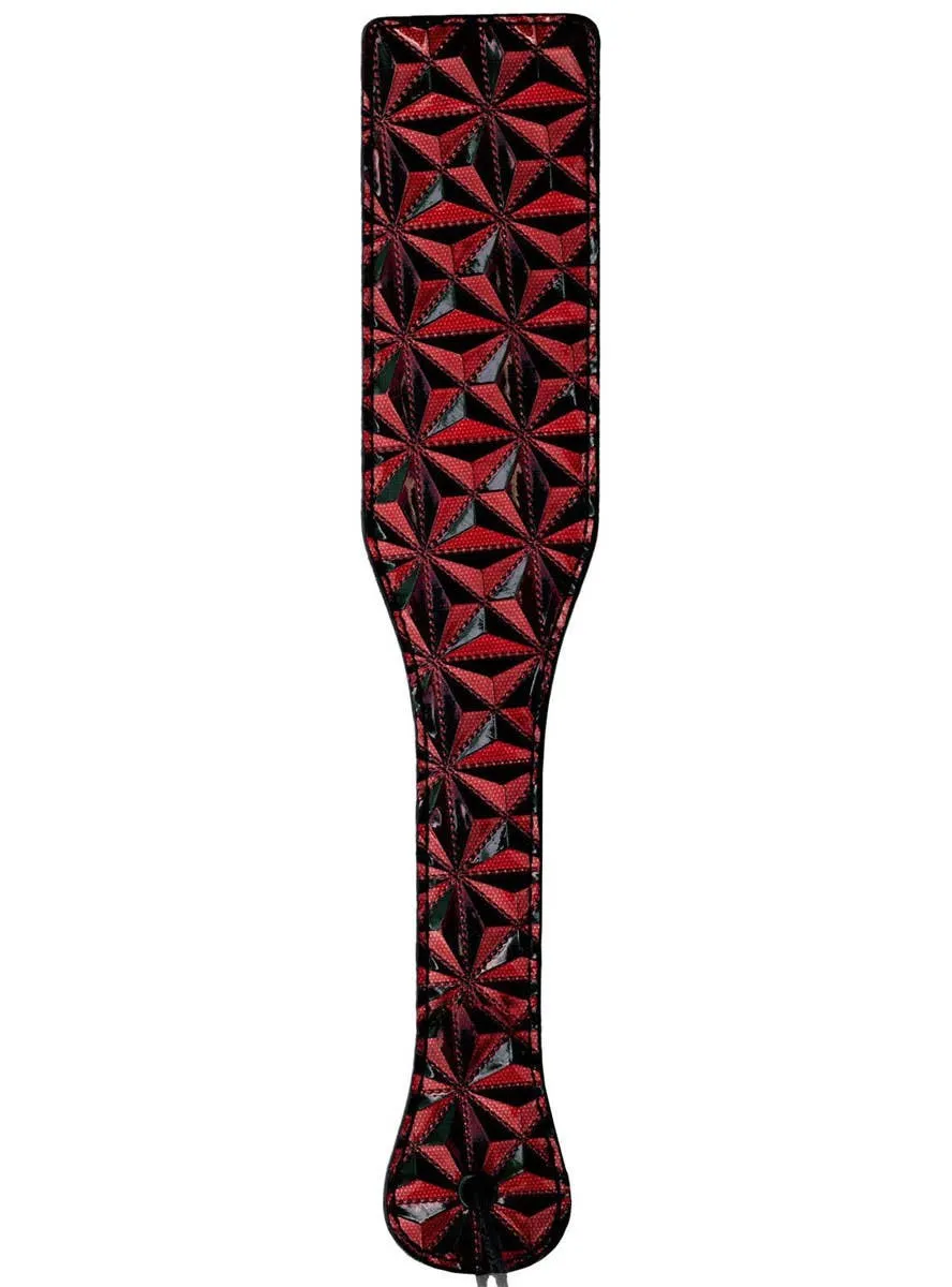 Patterned Burgundy Red Costume Paddle