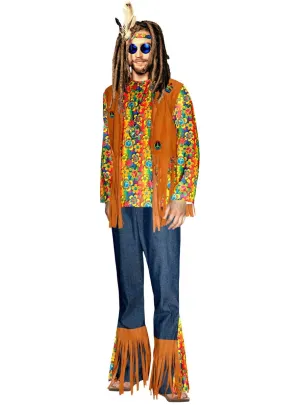 Peace and Love Hippie Mens 1960s Costume