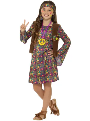Peace Hippie Girls 70s Costume