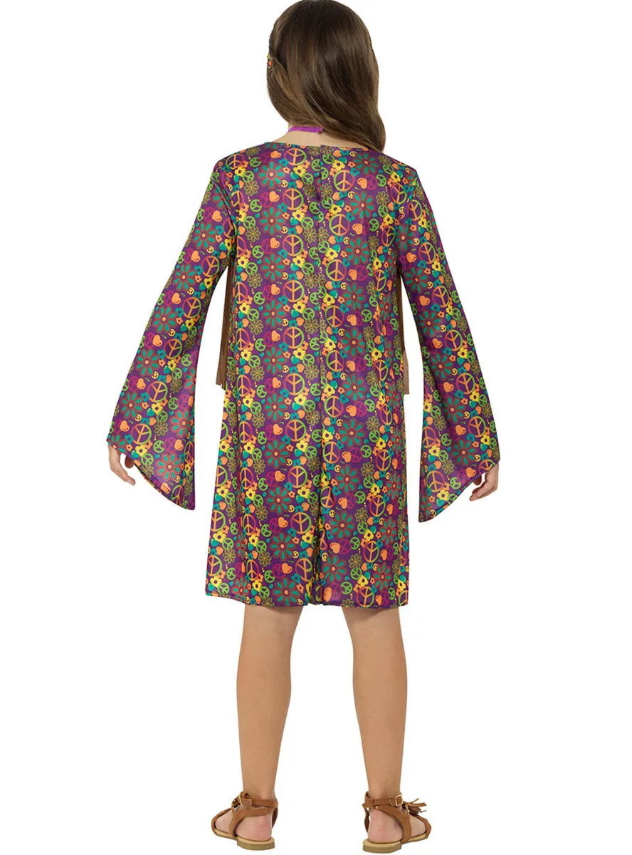 Peace Hippie Girls 70s Costume
