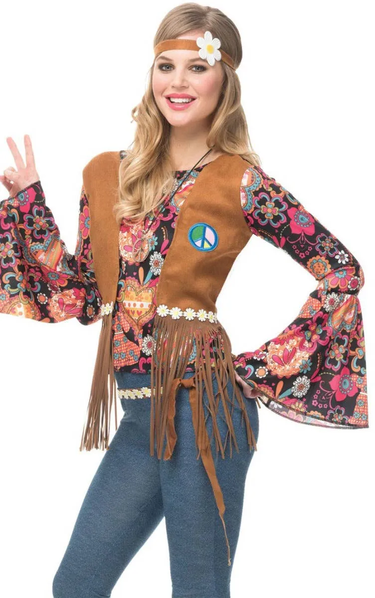 Peace Out Womens Hippie Costume