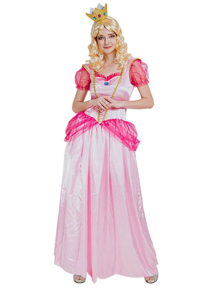 Peachy Princess Gaming Character Womens Costume