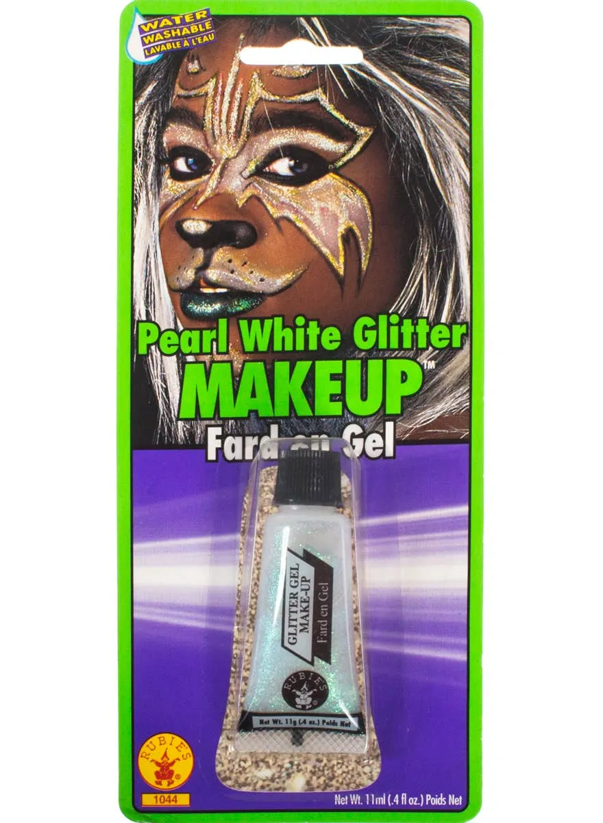 Pearl White Glitter Costume Makeup