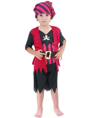Pearly Pirate Toddler Boys Fancy Dress Costume