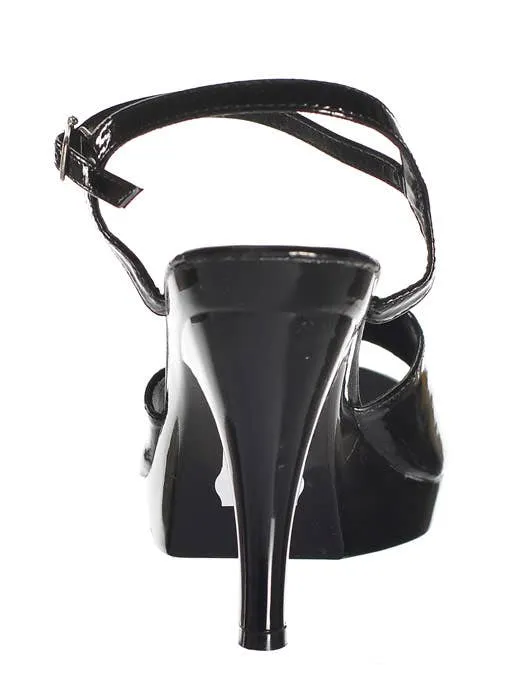 Peep Toe Police Officer Womens High Heel Shoes