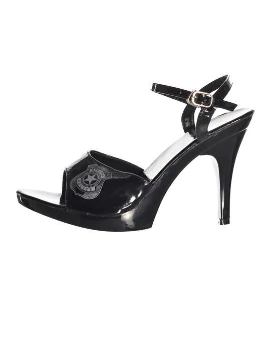 Peep Toe Police Officer Womens High Heel Shoes