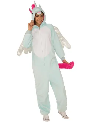 Pegacorn Fluffy Womens Unicorn Costume Onesie