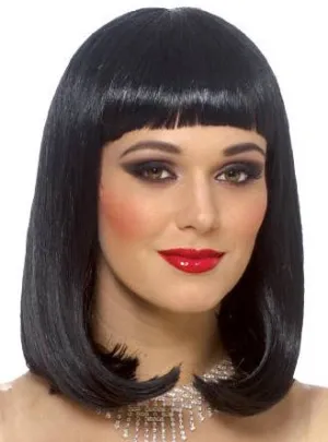 Peggy Sue Womens Black Bob Cut Costume Wig