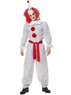 Pennywise Inspired Mens Vintage Clown Halloween Costume