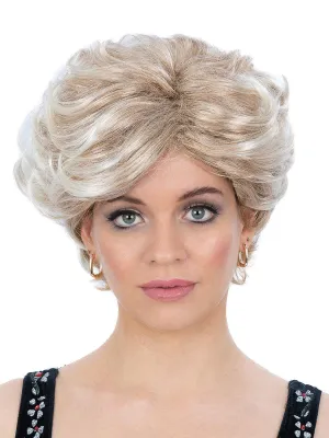 Peoples Princess Womens 90s Short Blonde Costume Wig