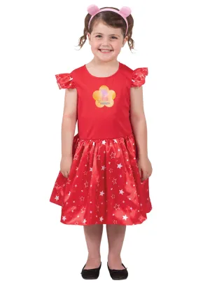 Peppa Pig Deluxe Girls Red Costume Dress