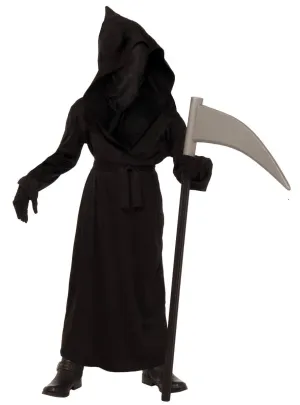 Phantom Black Grim Reaper Boys Halloween Costume