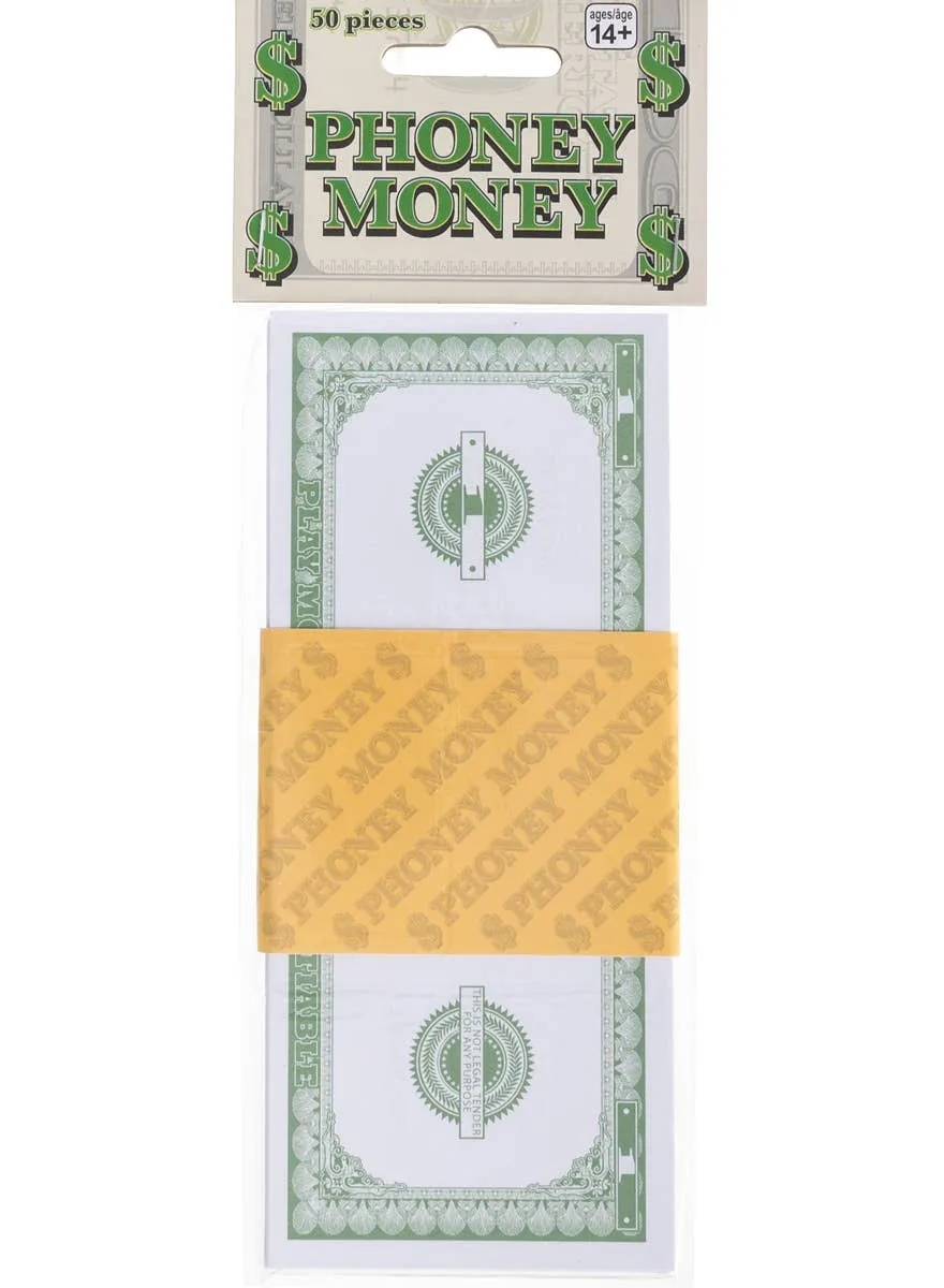 Phoney Money 1 Dollar Bills Costume Accessory