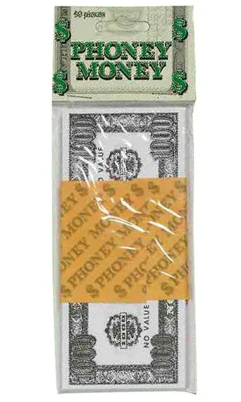 Phoney Money 1000 Dollar Bills Costume Accessory