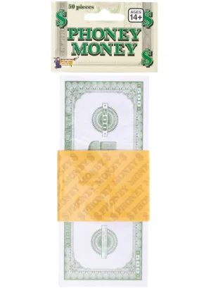 Phoney Money 500 Dollar Bills Costume Accessory