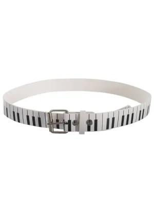 Piano Keys White and Black Belt Costume Accessory