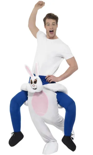 Piggyback Adults Easter Bunny Costume