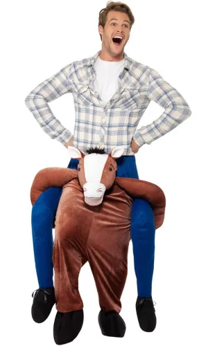 Piggyback Horse Adults Novelty Fancy Dress Costume