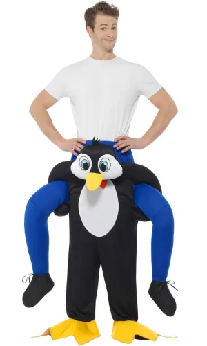 Piggyback Penguin Adults Fancy Dress Costume