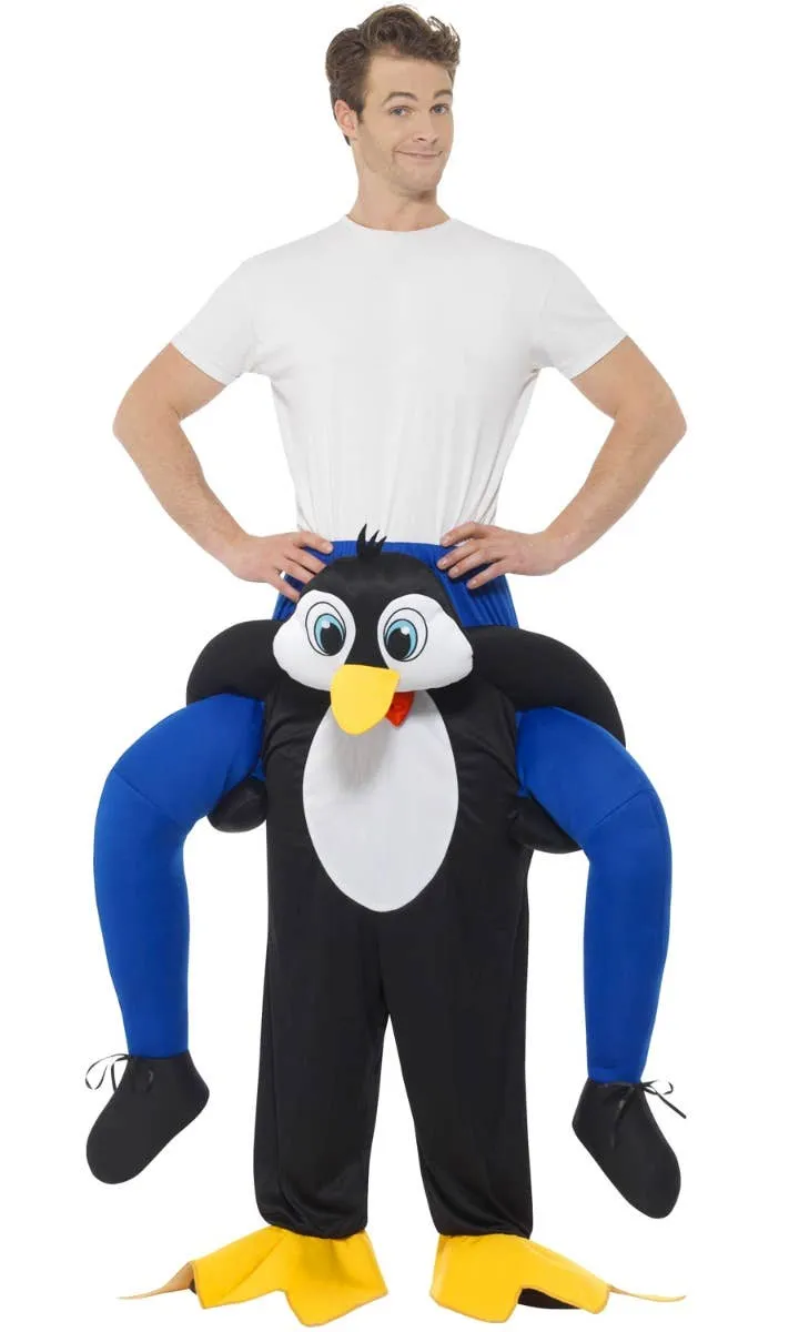 Piggyback Penguin Adults Fancy Dress Costume
