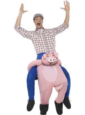 Piggyback Pig Adults Pink Novelty Costume