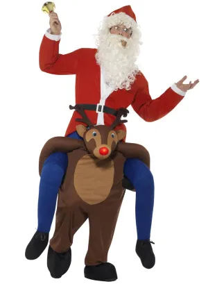 Piggyback Rudolph the Reindeer Adults Christmas Costume