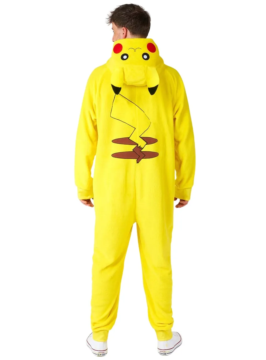 Pikachu Pokemon Mens Deluxe Costume Onesie