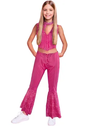 Pink Cowgirl Barbie Inspired Girls Costume