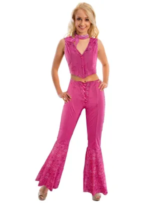 Pink Cowgirl Barbie Inspired Womens Costume