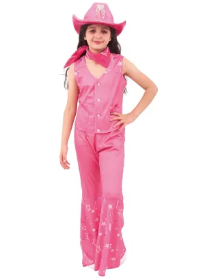 Pink Cowgirl Doll Girls Costume