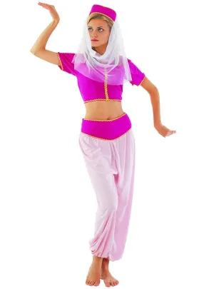 Pink Harem Girl Womens Genie Costume