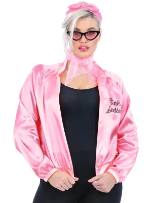 Pink Ladies Womens Grease Jacket and Accessory Set