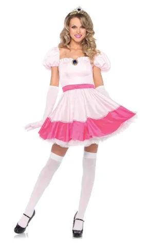 Pink Princess Womens Peach Inspired Costume