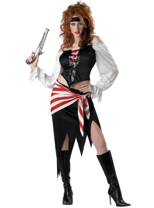 Pirate Beauty Ruby Womens Fancy Dress Costume