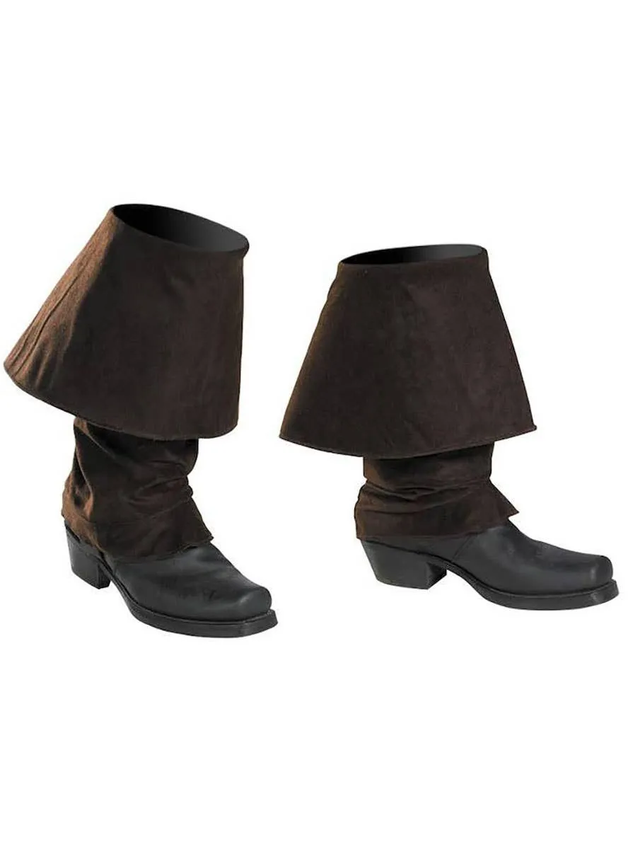 Pirate Brown Boot Covers Costume Accessory