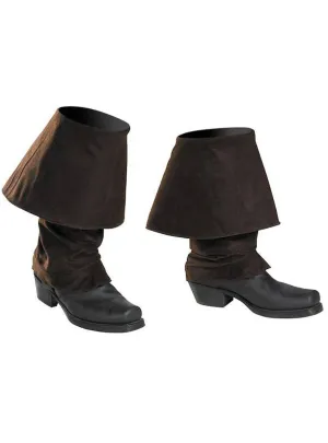Pirate Brown Boot Covers Costume Accessory