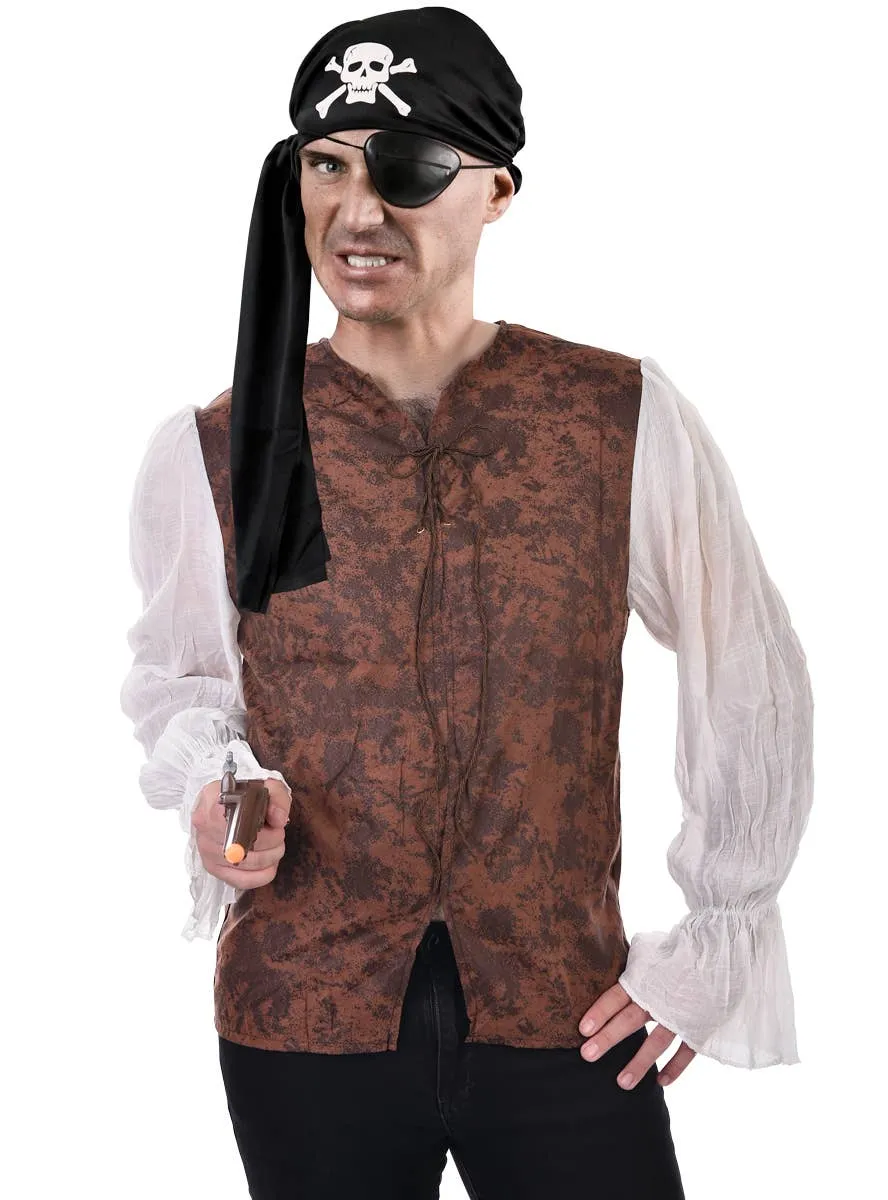 Pirate Buccaneer Mens Costume Shirt