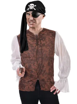 Pirate Buccaneer Mens Costume Shirt