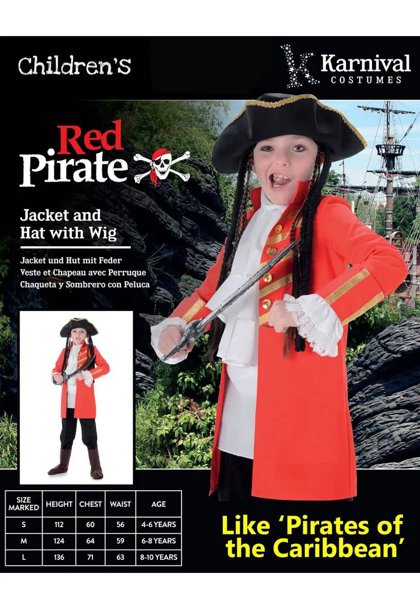 Pirate Captain Boys Buccaneer Costume