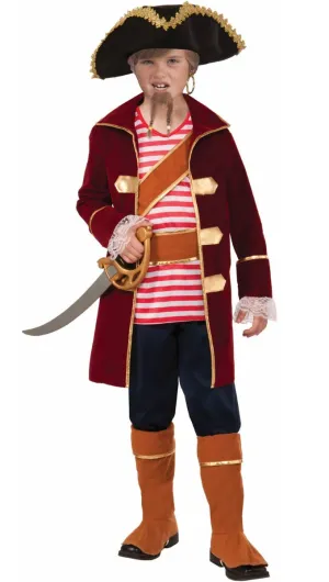 Pirate Captain Boys Dress Up Costume