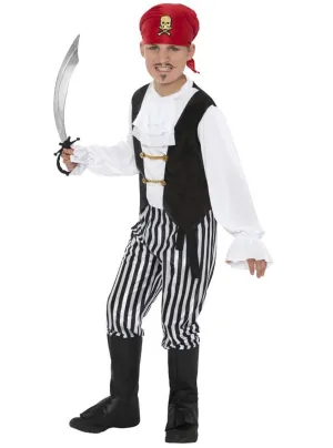 Pirate Captain Boys Fancy Dress Costume